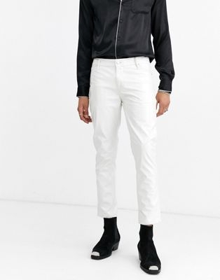 Белые джинсы скинни 8303509