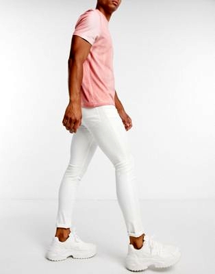 Белые обтягивающие джинсы 8303538  