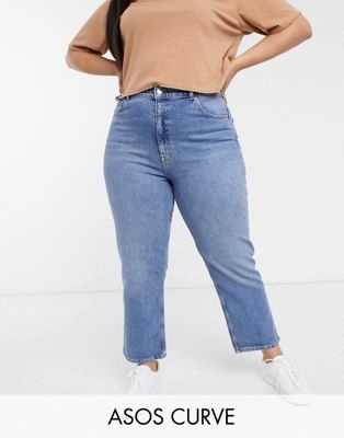 Прямые джинсы с завышенной талией Curve