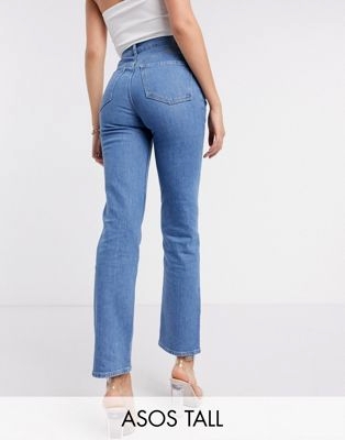 Прямые джинсы с завышенной талией Tall