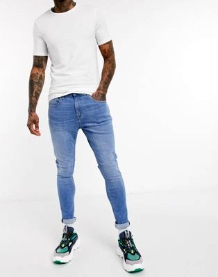 Светлые супероблегающие джинсы Tommy Jeans
