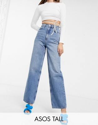 Выбеленные свободные джинсы в винтажном  Михнево