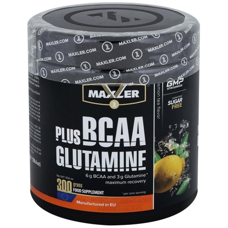 Комплекс аминокислотный Maxler BCAA + Glutamine лимон-чай 300 г