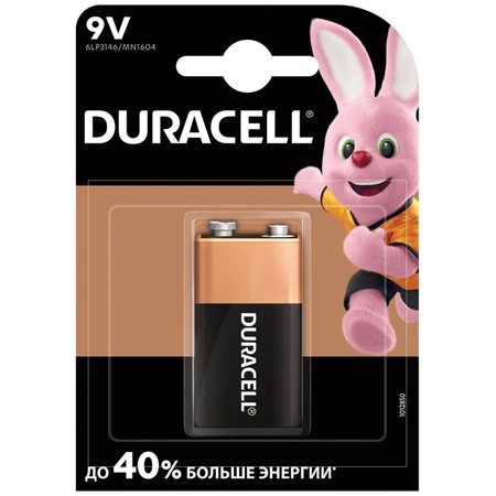 Батарейка алкалиновая Duracell Basic 9V  Косино-Ухтомский