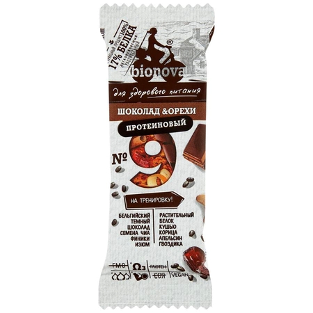 Батончик Bionova протеиновый шоколадный 35