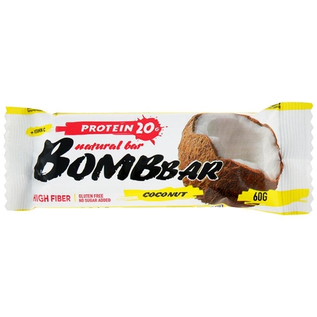 Батончик Bombbar протеиновый кокос 60