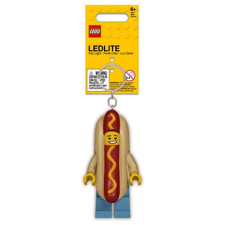 Брелок-фонарик для ключей Lego Человек-Хот-дог  Коломна