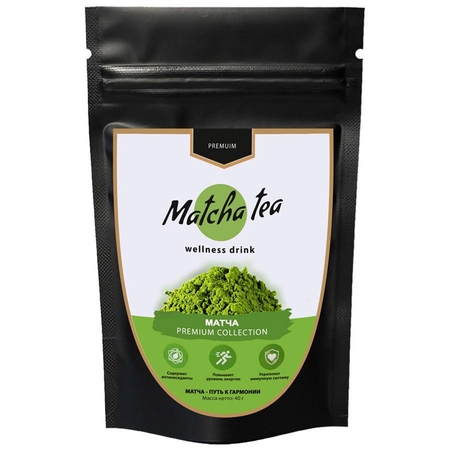 Чай Nadin Premium Collection Matcha Tea зеленый с цветочным ароматом 40 г