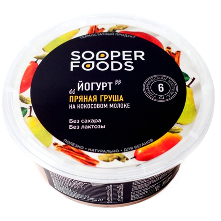 Йогурт Sooperfoods Пряная груша термостатный