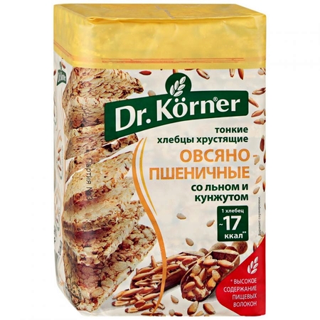 Хлебцы хрустящие овсяно-пшеничные Dr. Korner