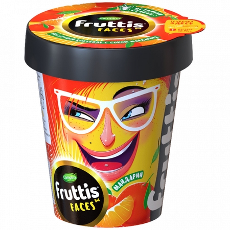 Коктейль йогуртный Campina Fruttis пастеризованный  Академическая