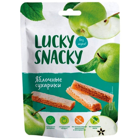 Пастила Lucky Snacky Яблочные сухарики
