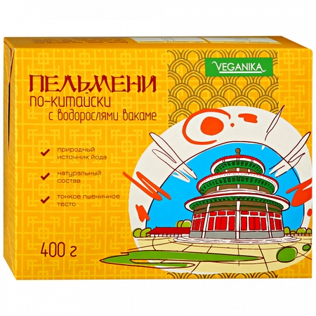 Пельмени Veganika Вакаме по-китайски 400  Сосенское