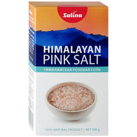 Соль Salina пищевая Гималайская розовая,