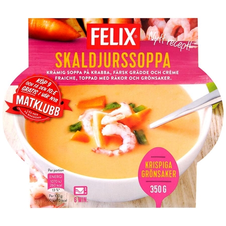 Суп с морепродуктами Felix готовый  Воробьевы горы